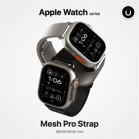 UNIU Mesh Pro 精鋼米蘭錶帶 for Apple Watch Ultra 1 & 2 49mm.